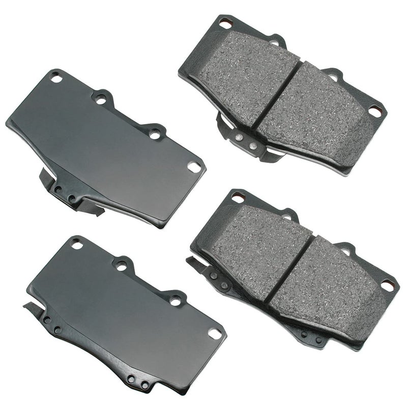 Akebono ACT436 Proact Ultra Premium Ceramic Disc Brake Pad kit, GREY